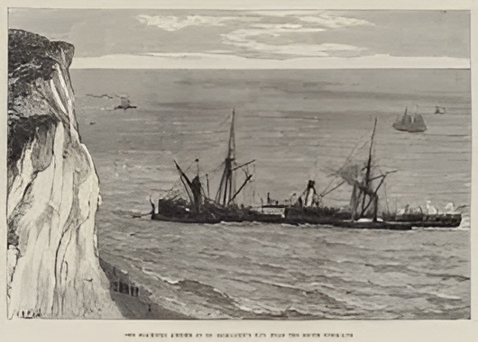 Image of The Wreck of HMS 'Sultan,' off the Island of Comino