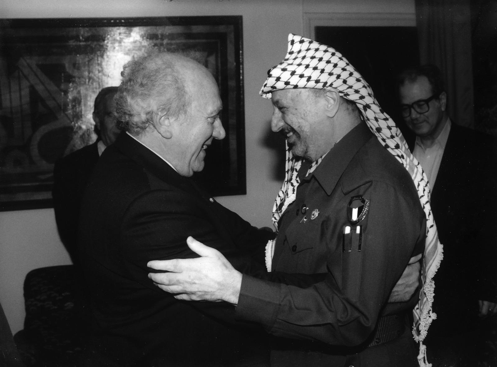 De Marco With Yasser Arafat.