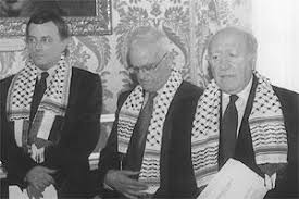 The Maltese leaders wearing the keffiyeh