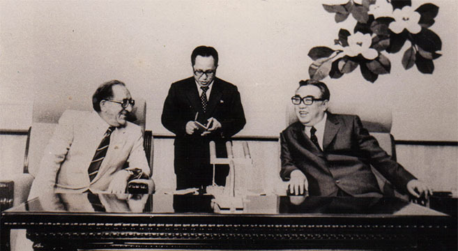 Mintoff meeting Kim Il Sung