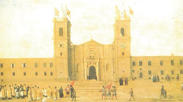 An early depiction of St John's Co-Catherdral in Valletta