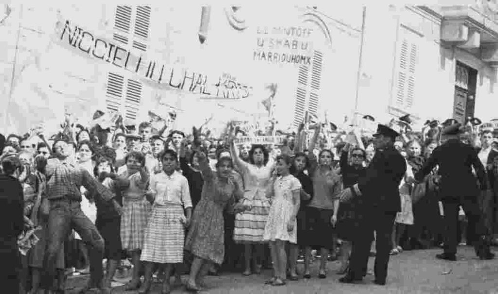 Church-goers protest Mintoff's arrival in Gozo
