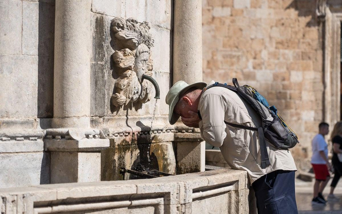 Large Onofrio's Fountain in Dubrovnik, Croatia